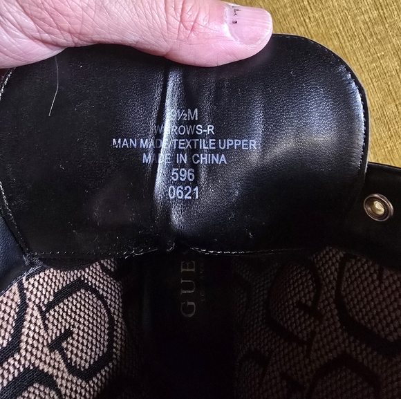 Guess Black and Brown Heeled Boots - Picture 9 of 9